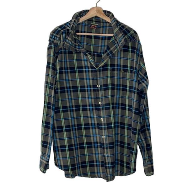 Nike 6.0 Plaid Flannel Hooded Button Down Size XL - Picture 1 of 7